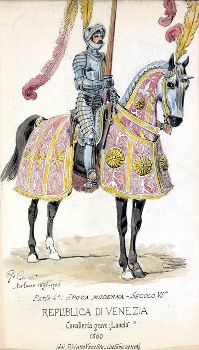 Heavy Cavalryman of the Venetian Republic by Quinto Cenni